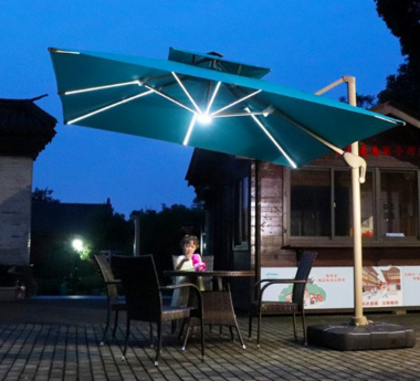 ☂️Ô LỆCH TÂM XOAY 360 ĐỘ – GIẢI PHÁP CHE NẮNG CHUẨN CHO QUÁN CÀ PHÊ & SÂN VƯỜN